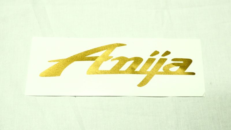 Anijaステッカー 切文字